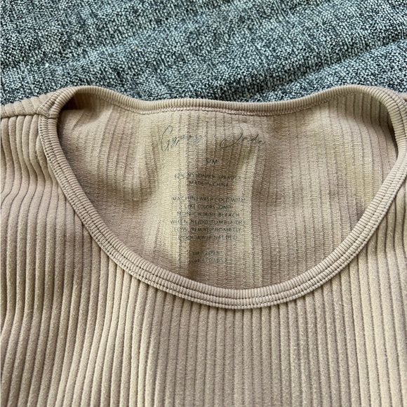 Nude Ribbed Top - Picture 3 of 4